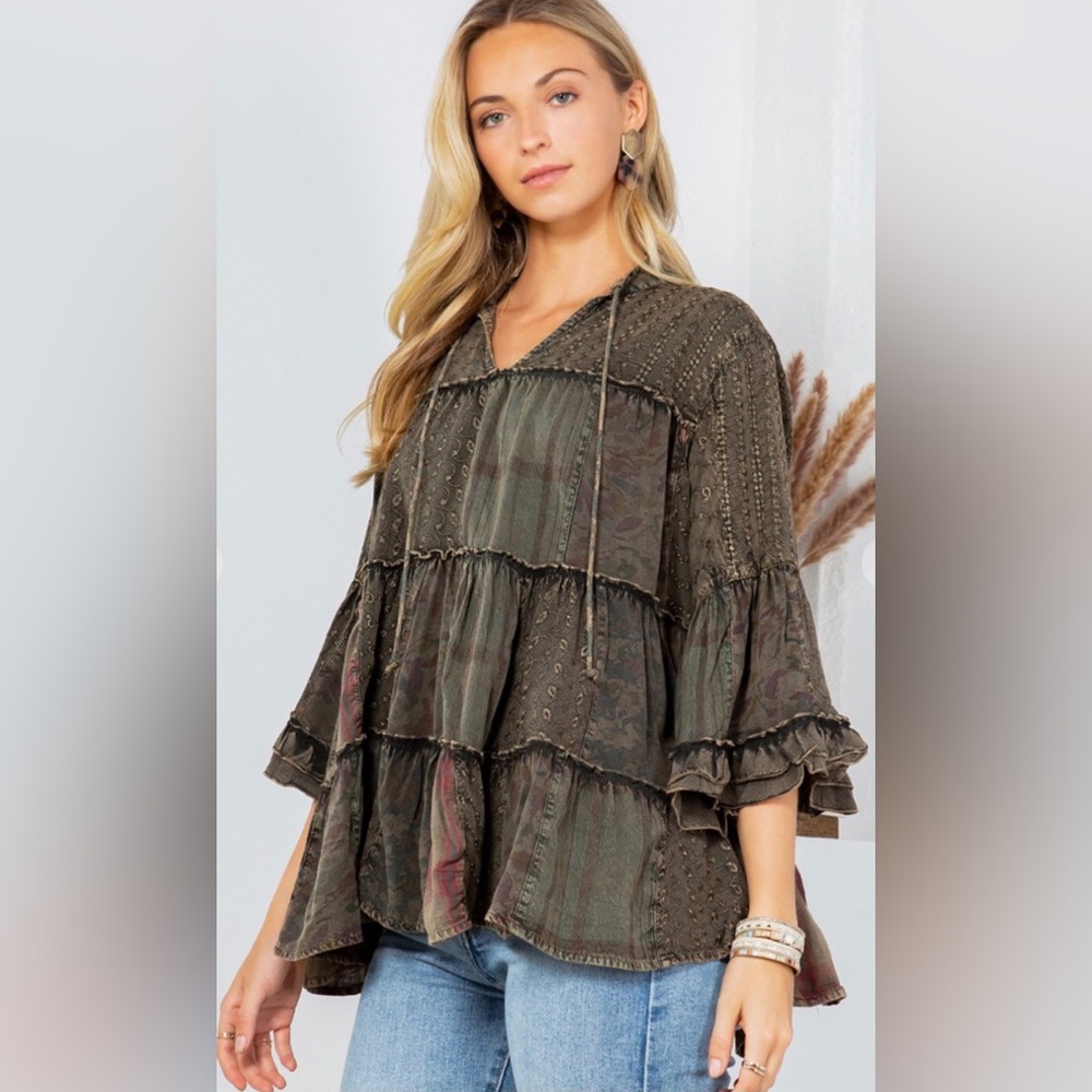 Bohemian Tiered Blouse